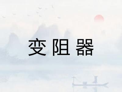 变阻器