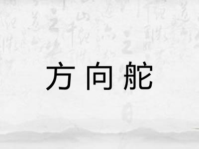 方向舵