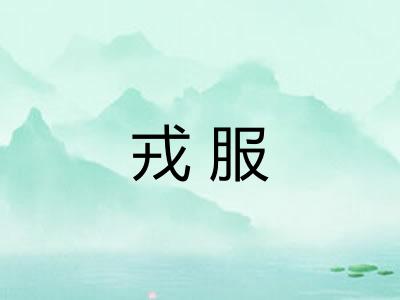 戎服