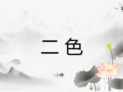 二色