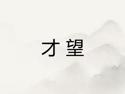 才望