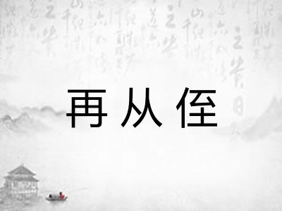 再从侄