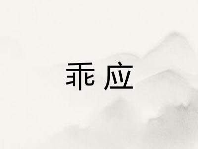 乖应