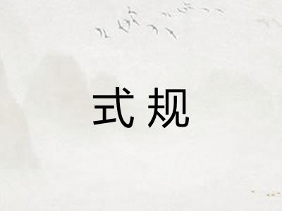 式规