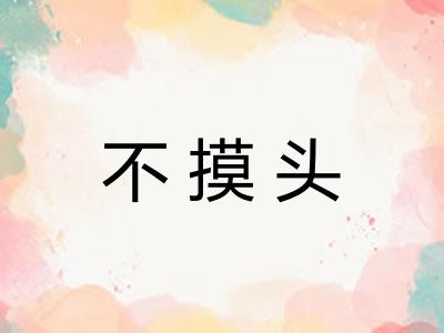 不摸头