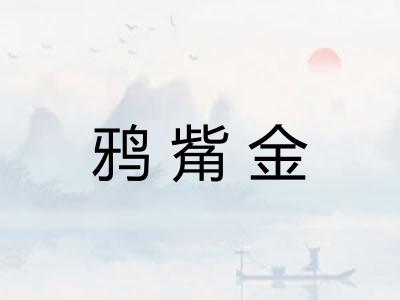 鸦觜金