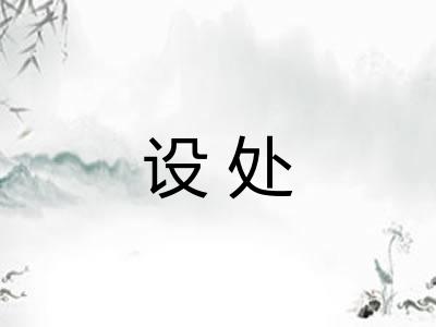 设处