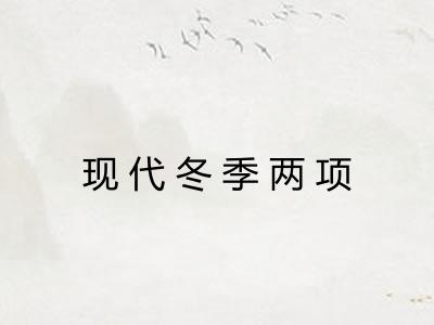 现代冬季两项