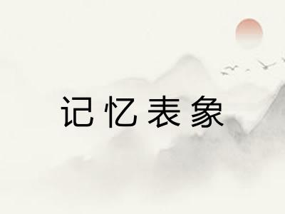 记忆表象