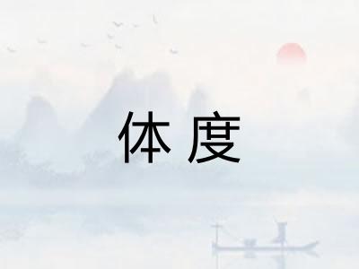 体度