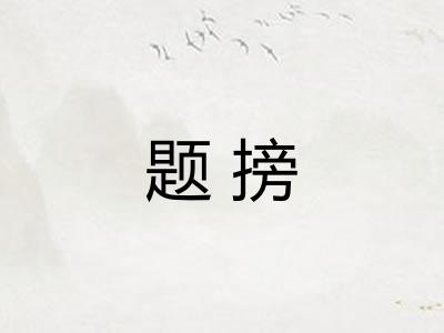 题搒