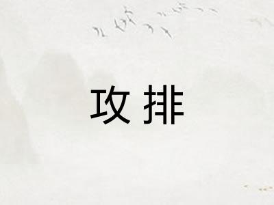 攻排