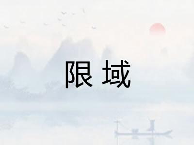 限域