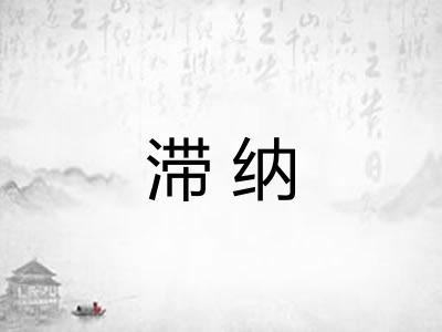 滞纳