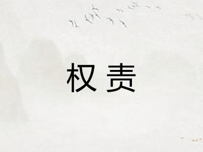 权责