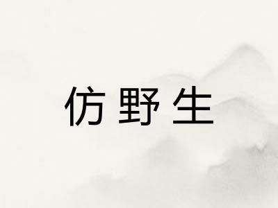 仿野生