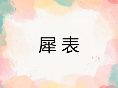 犀表