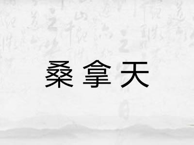 桑拿天