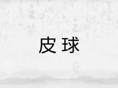 皮球