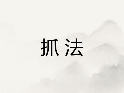 抓法