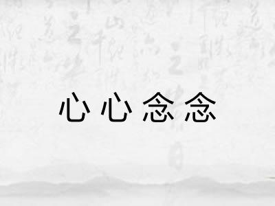心心念念