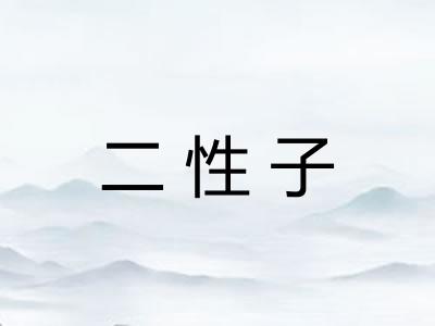二性子