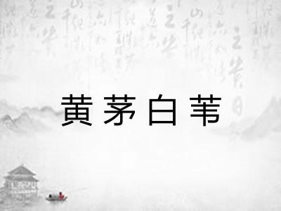 黄茅白苇