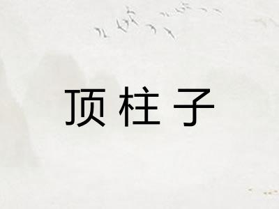 顶柱子