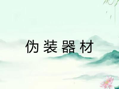 伪装器材