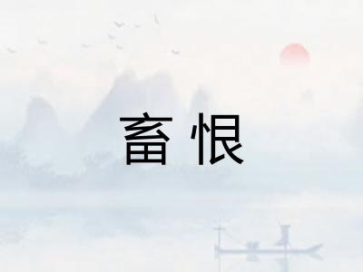 畜恨