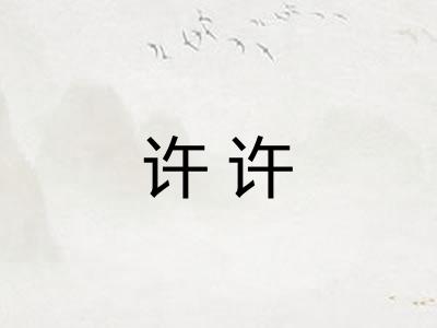 许许