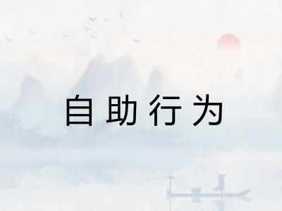 自助行为