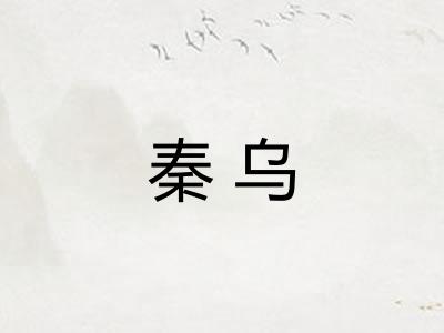 秦乌
