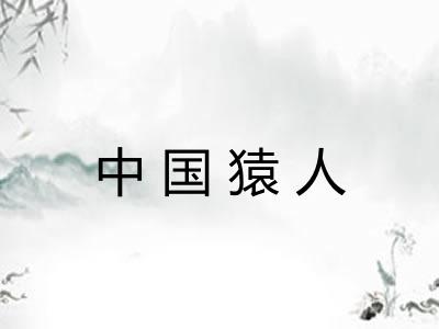 中国猿人