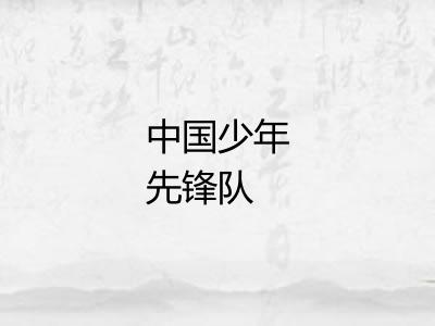 中国少年先锋队
