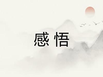 感悟