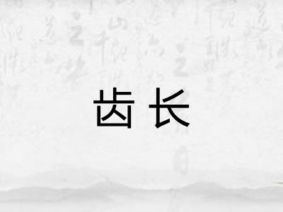 齿长