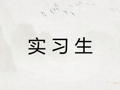 实习生