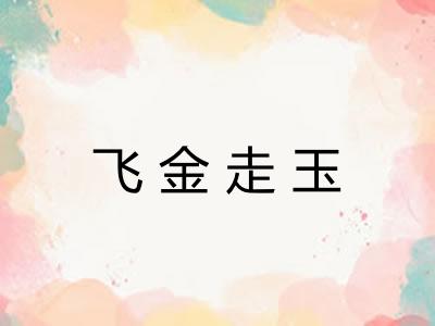 飞金走玉