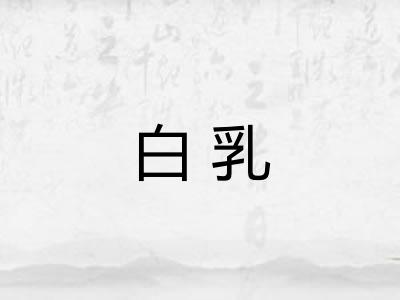 白乳