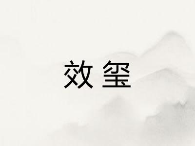 效玺