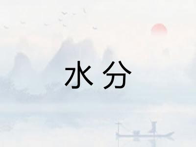 水分