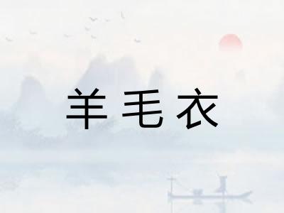 羊毛衣