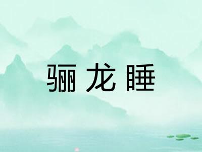 骊龙睡