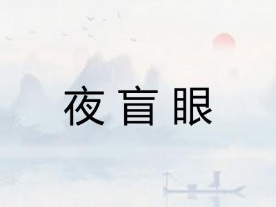 夜盲眼