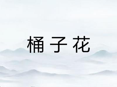 桶子花