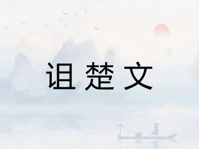 诅楚文