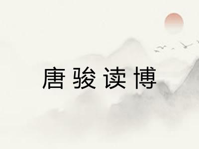 唐骏读博