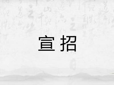 宣招