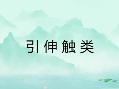 引伸触类